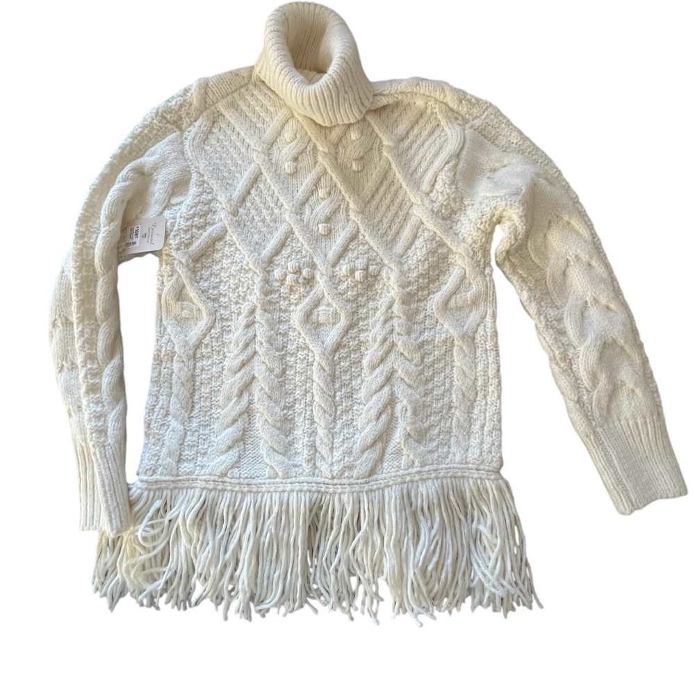 NWT Women’s Room 34 Dex/ Black Tape Cream Turtleneck Sweater in Size Medium. - Picture 3 of 13